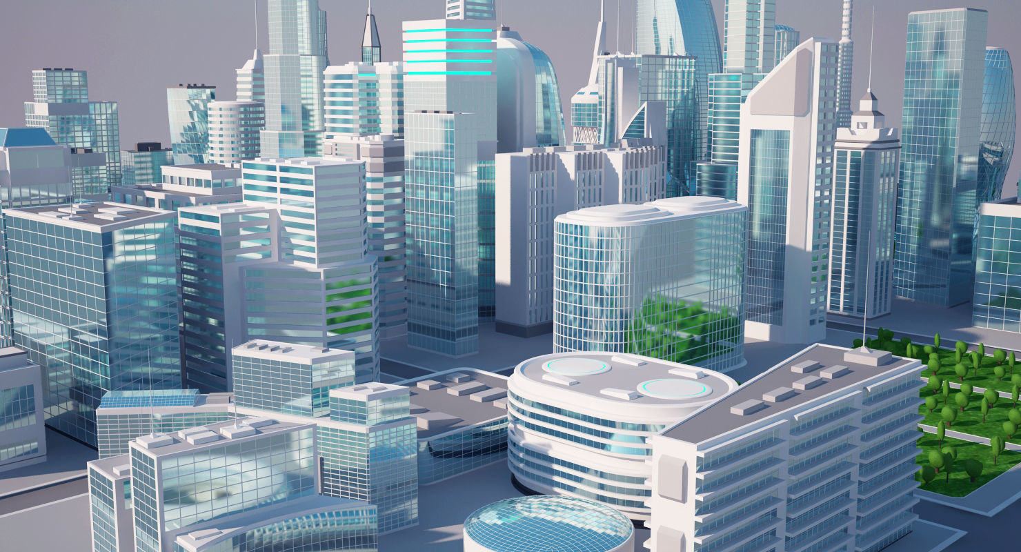 Mega City 3D model_7