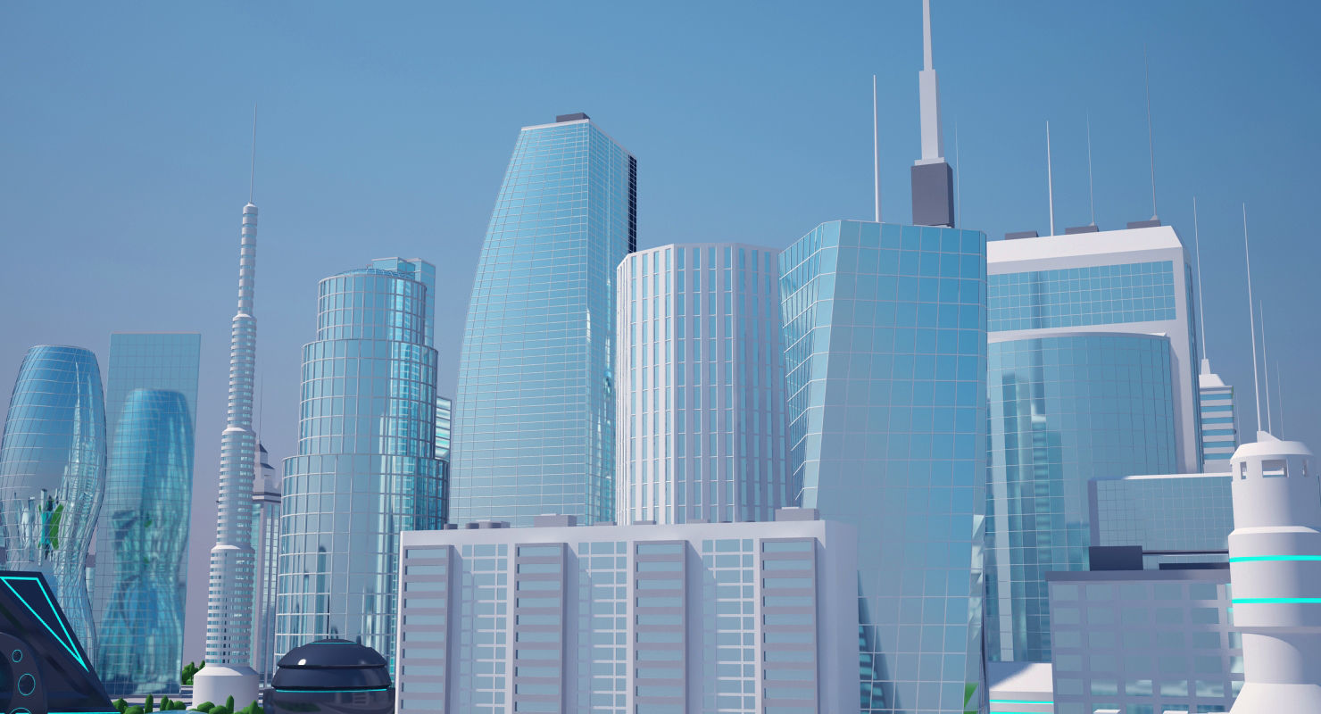 Mega City 3D model_14