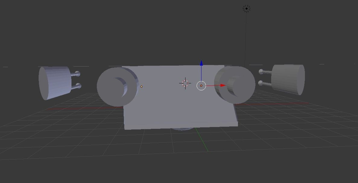 Scifi light Spaceship 3d model 3D model_3
