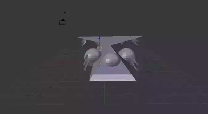 Scifi light Spaceship 3d model
