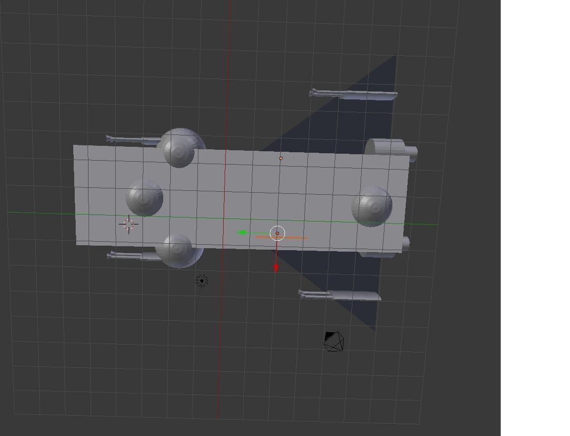 Scifi light Spaceship 3d model 3D model_4