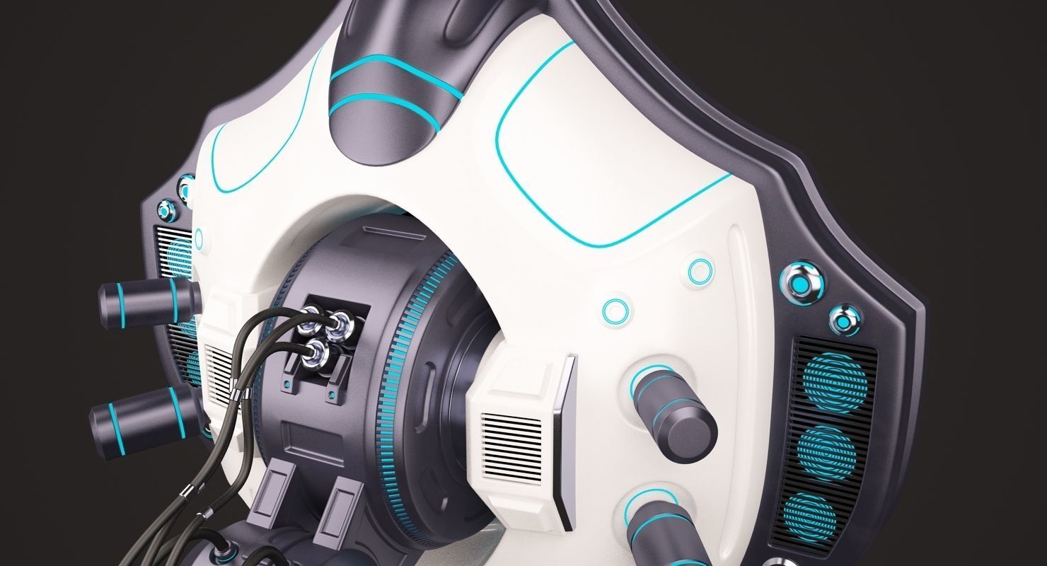 Robotic Arm 02 Wall 3D model_6