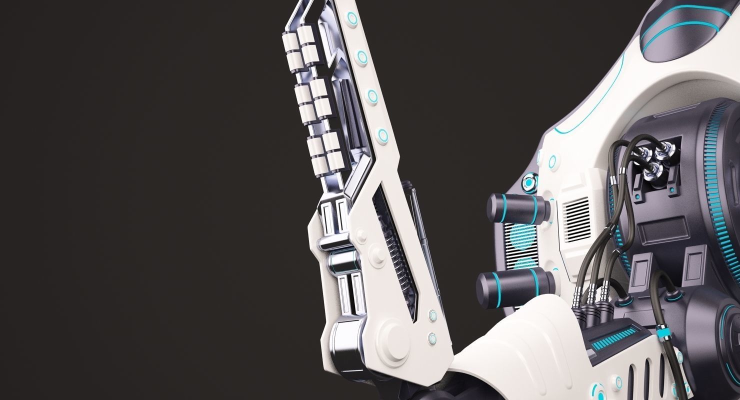 Robotic Arm 02 Wall 3D model_5