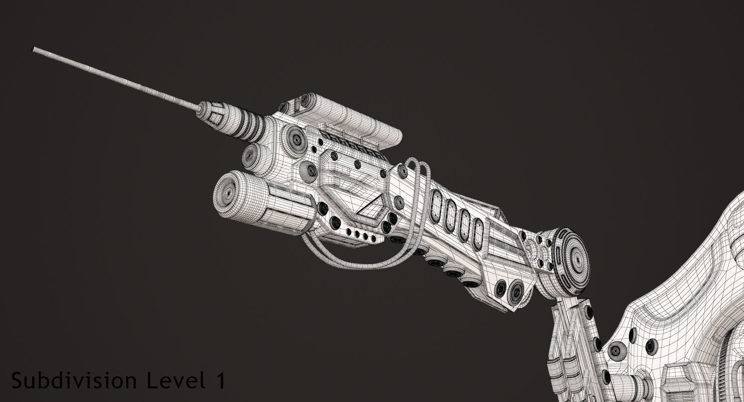 Robotic Arm 02 Wall 3D model_14