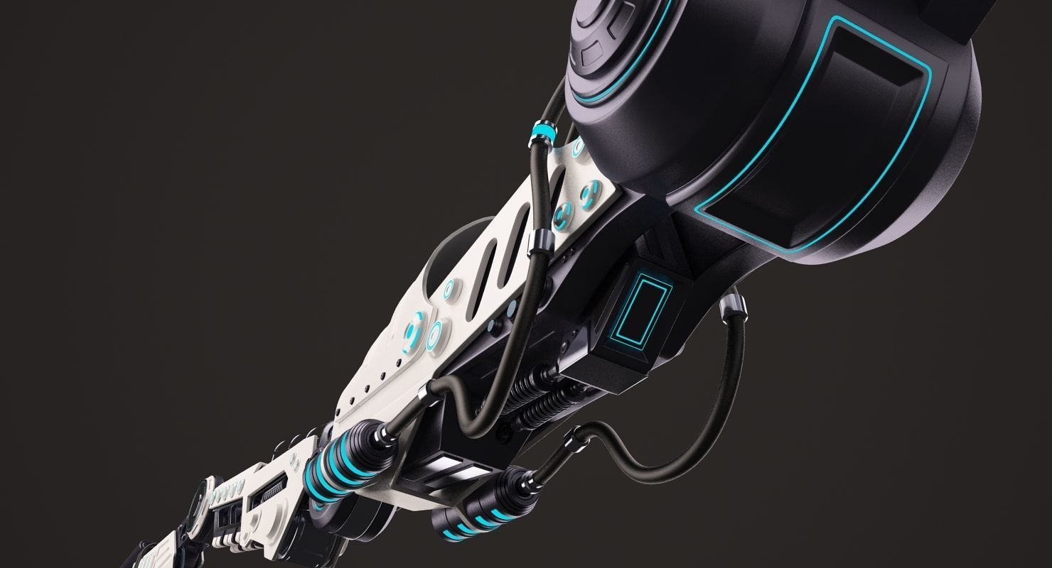 Robotic Arm 02 Wall 3D model_10