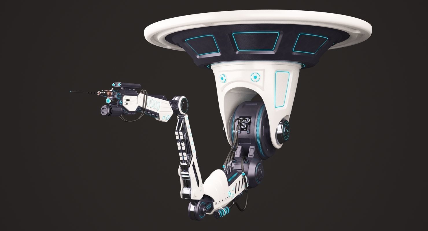 Robotic Arm 02 Ceiling 3D model_2