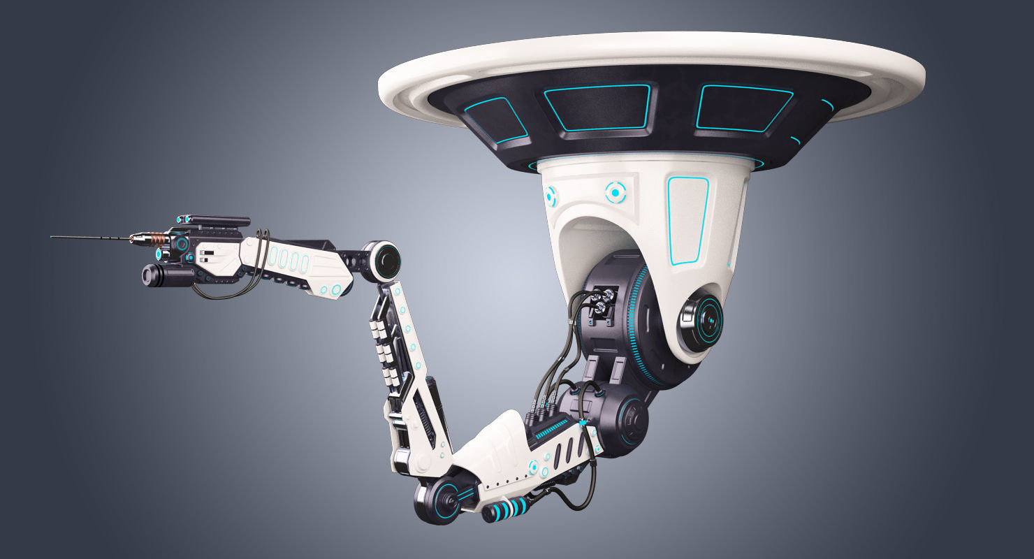 Robotic Arm 02 Ceiling 3D model_1