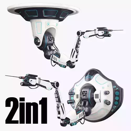 Robotic Arm 02 Set 3D model