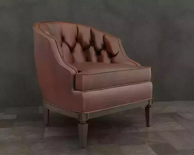 Leather Armchair - for game and visualization 