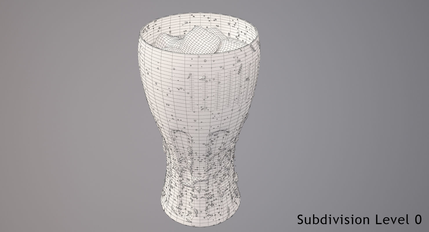 Coca-Cola Glass 3D model_8