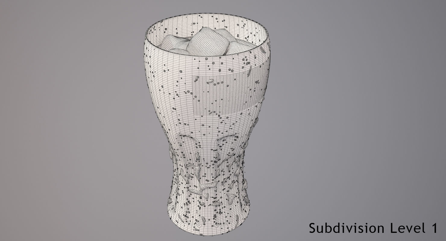Coca-Cola Glass 3D model_7