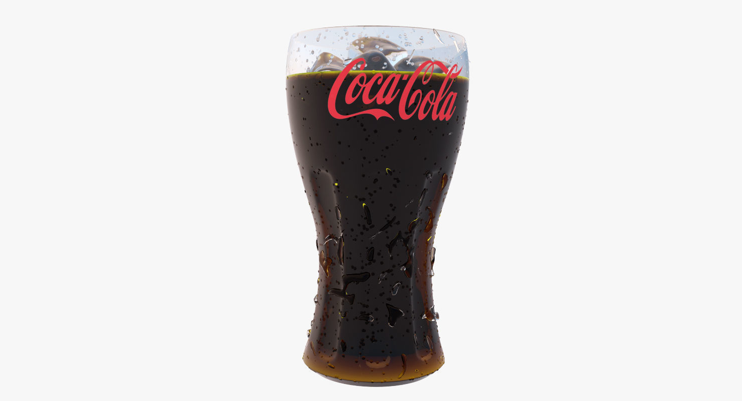 Coca-Cola Glass 3D model_3