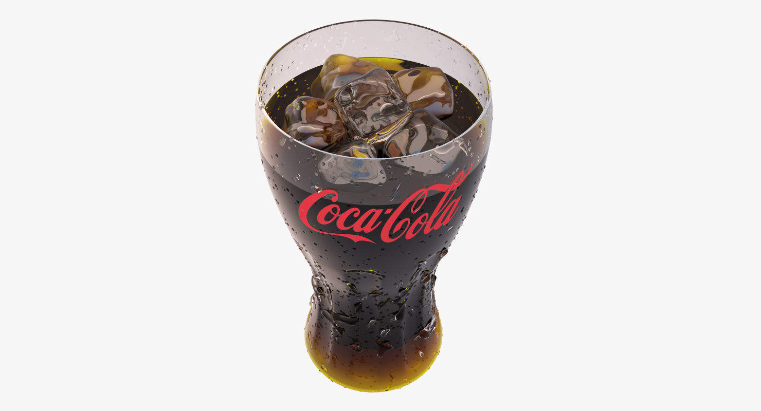 Coca-Cola Glass 3D model_4