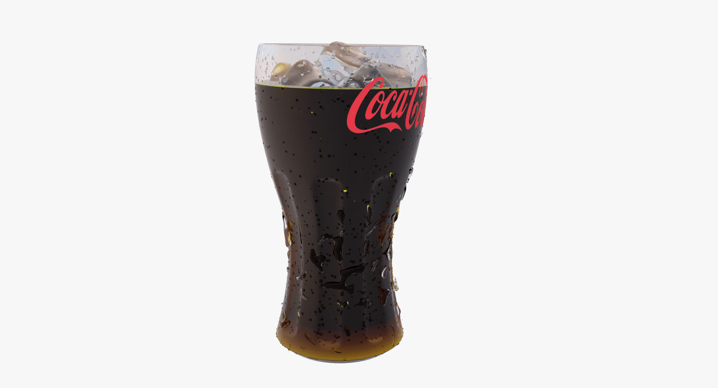 Coca-Cola Glass 3D model_2