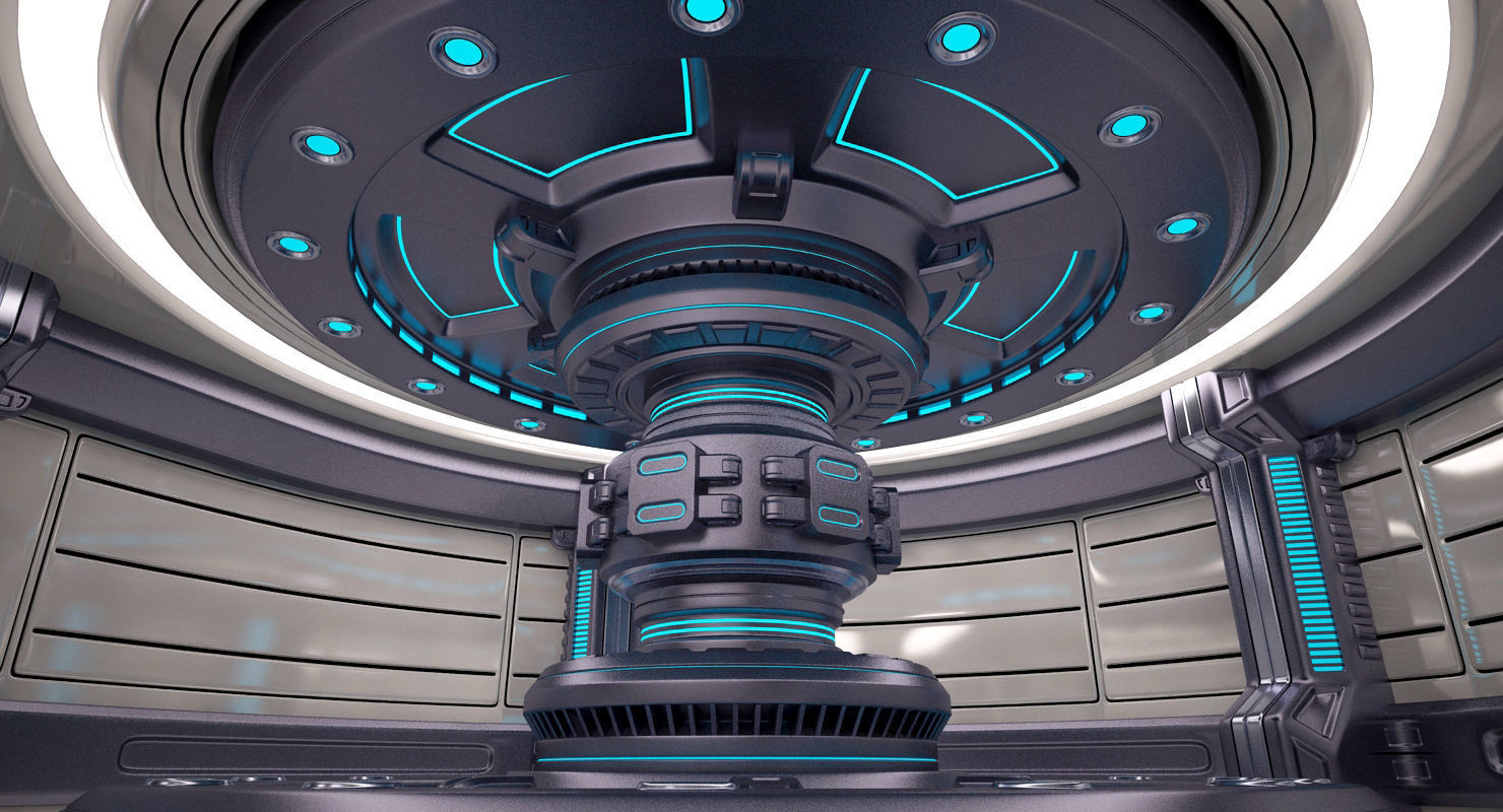 Energy Generator Room 3D model_5