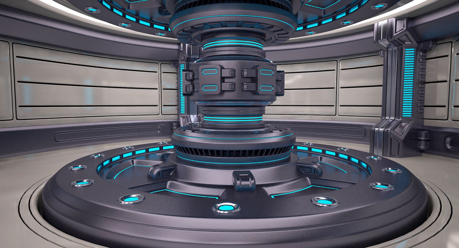 Energy Generator Room 3D model_4