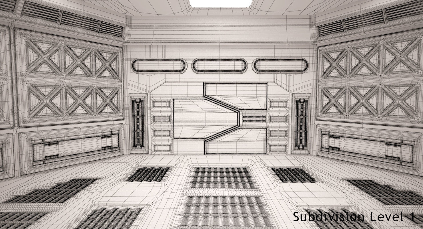 Energy Generator Room 3D model_11