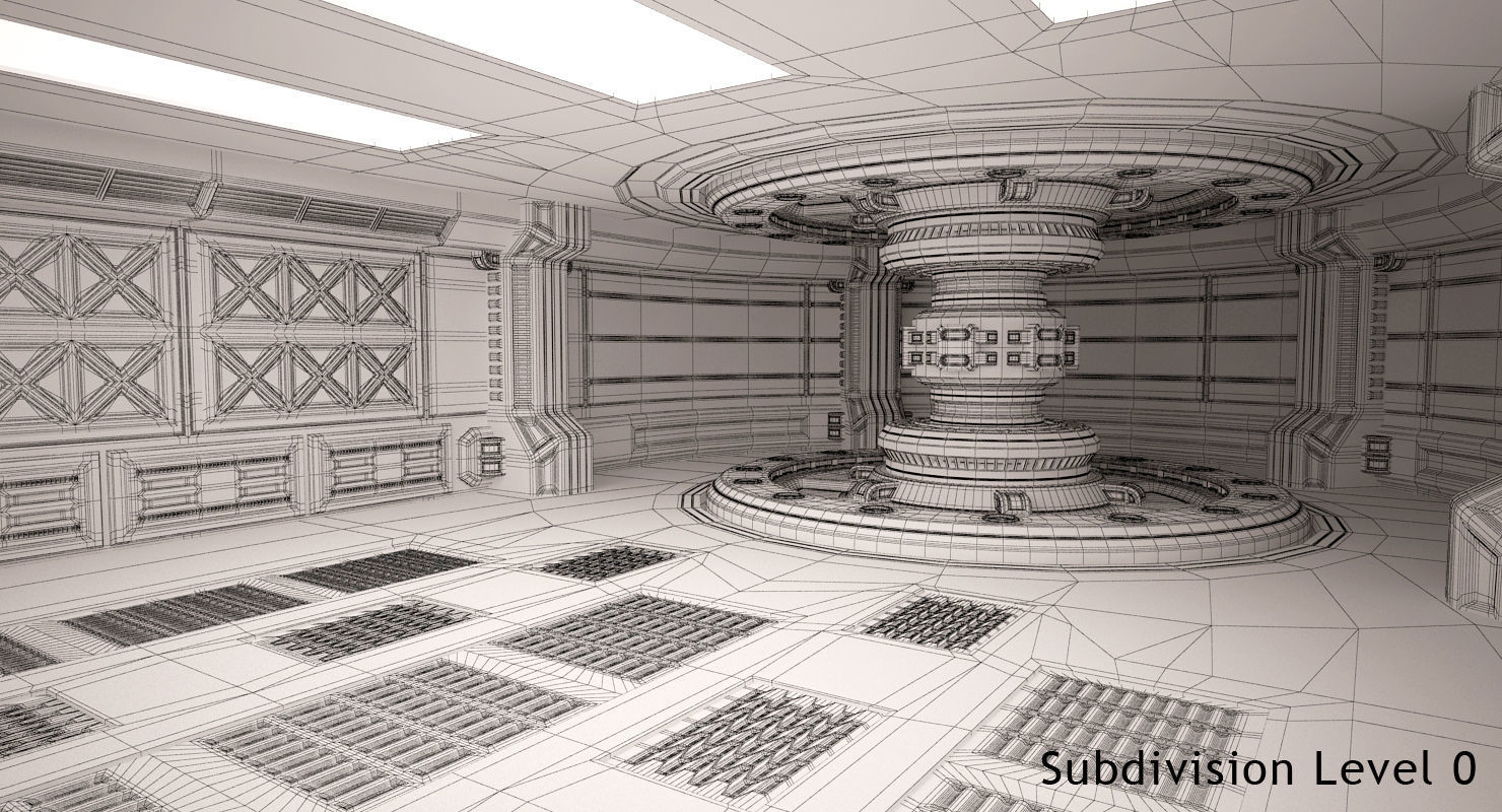Energy Generator Room 3D model_12