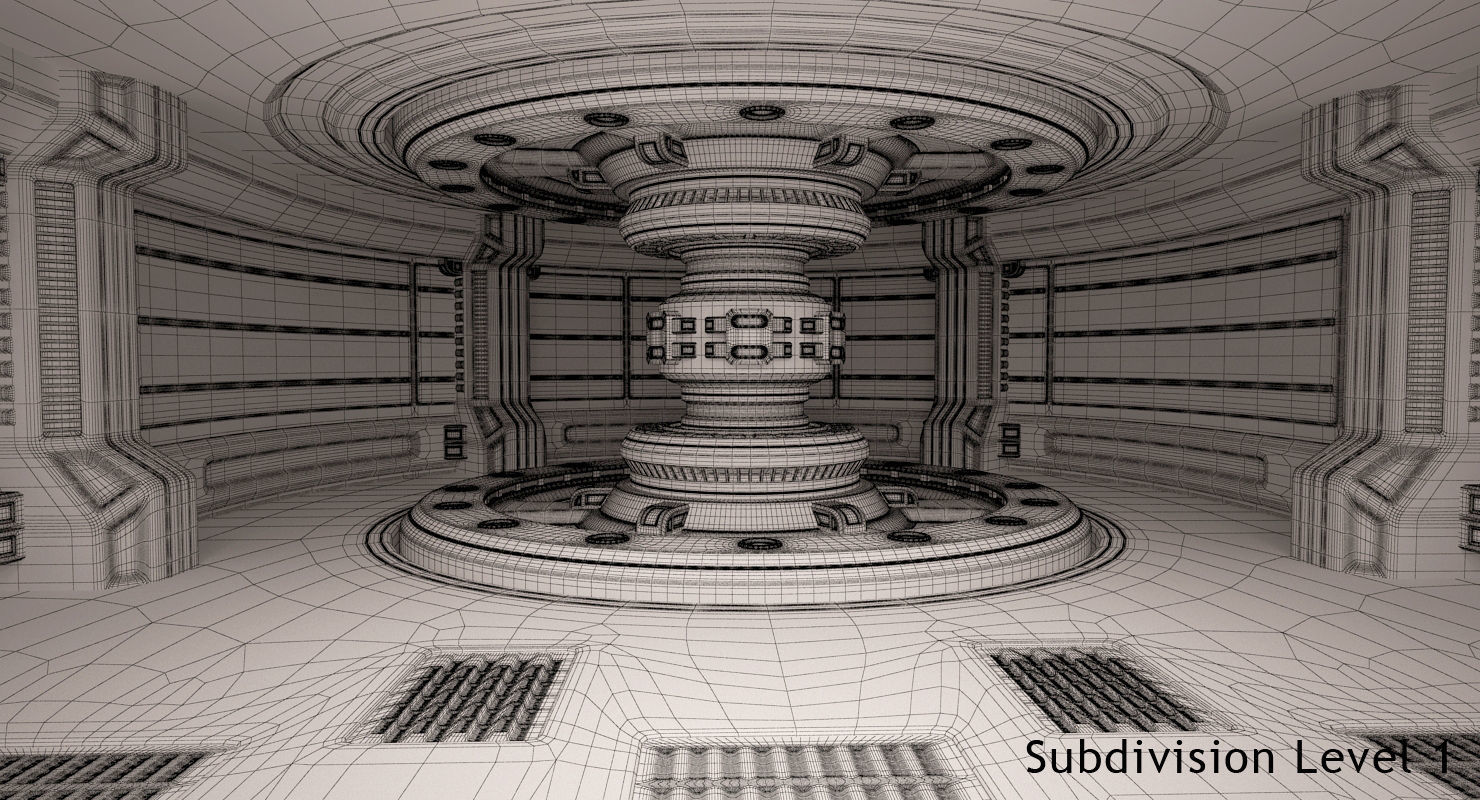 Energy Generator Room 3D model_14