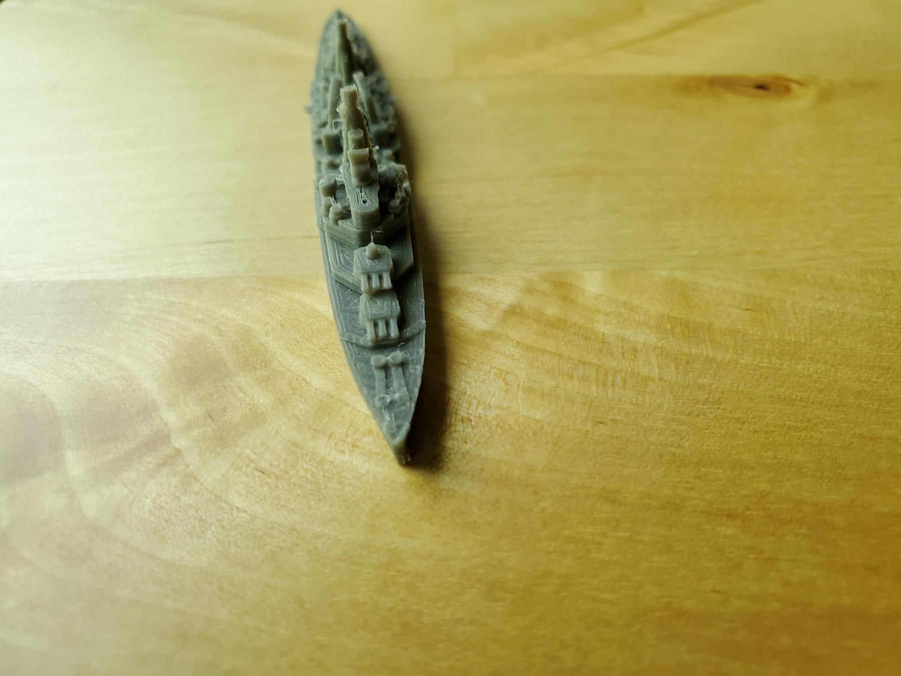 British Town Class Cruiser Warship 3D print model_10