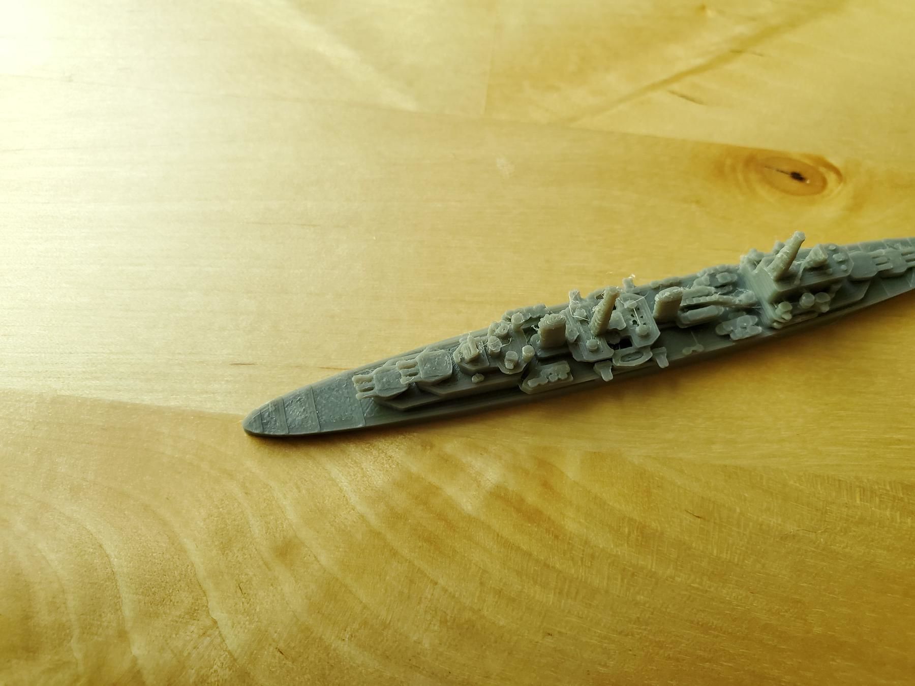 British Town Class Cruiser Warship 3D print model_17