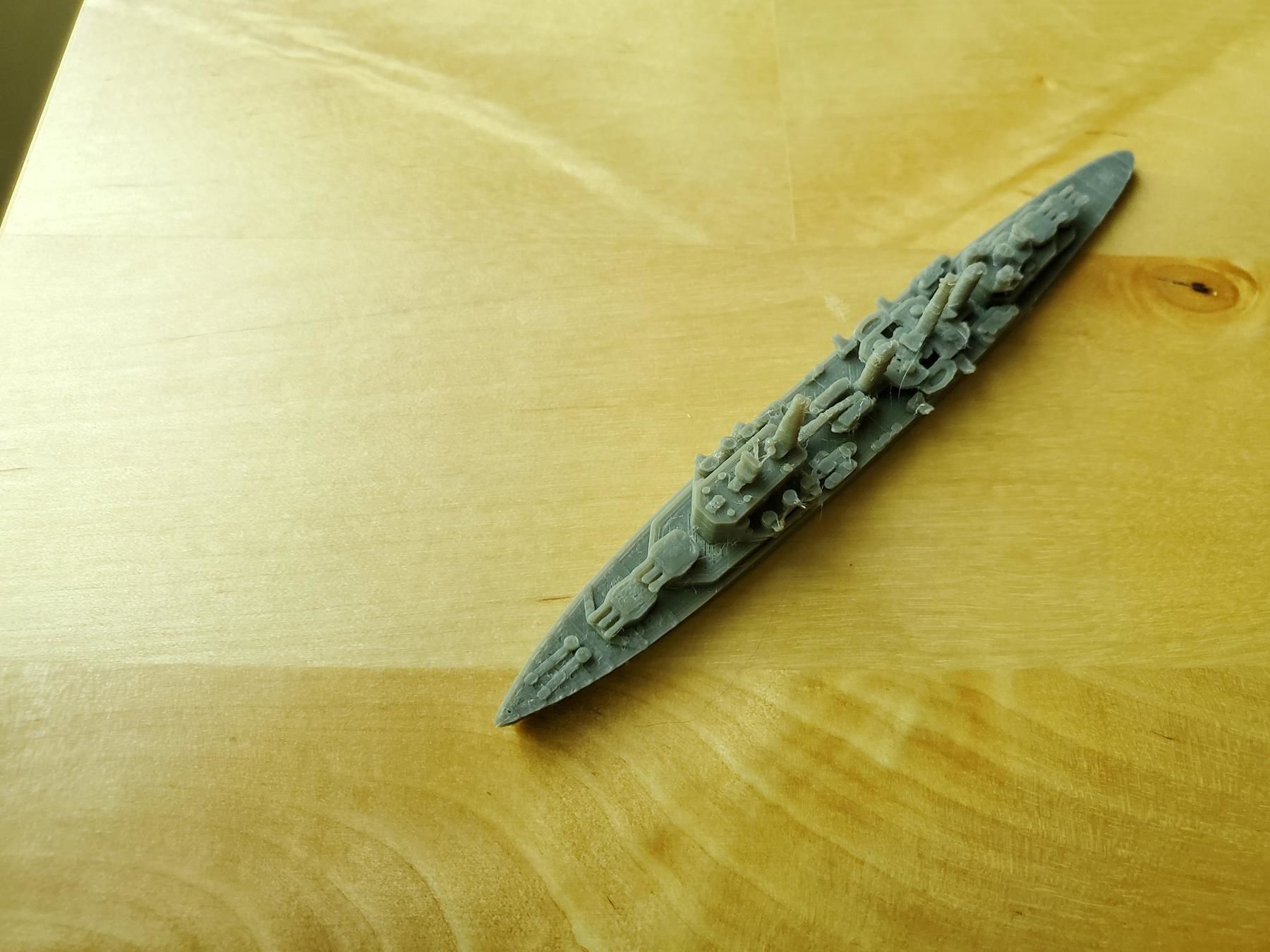 British Town Class Cruiser Warship 3D print model_18