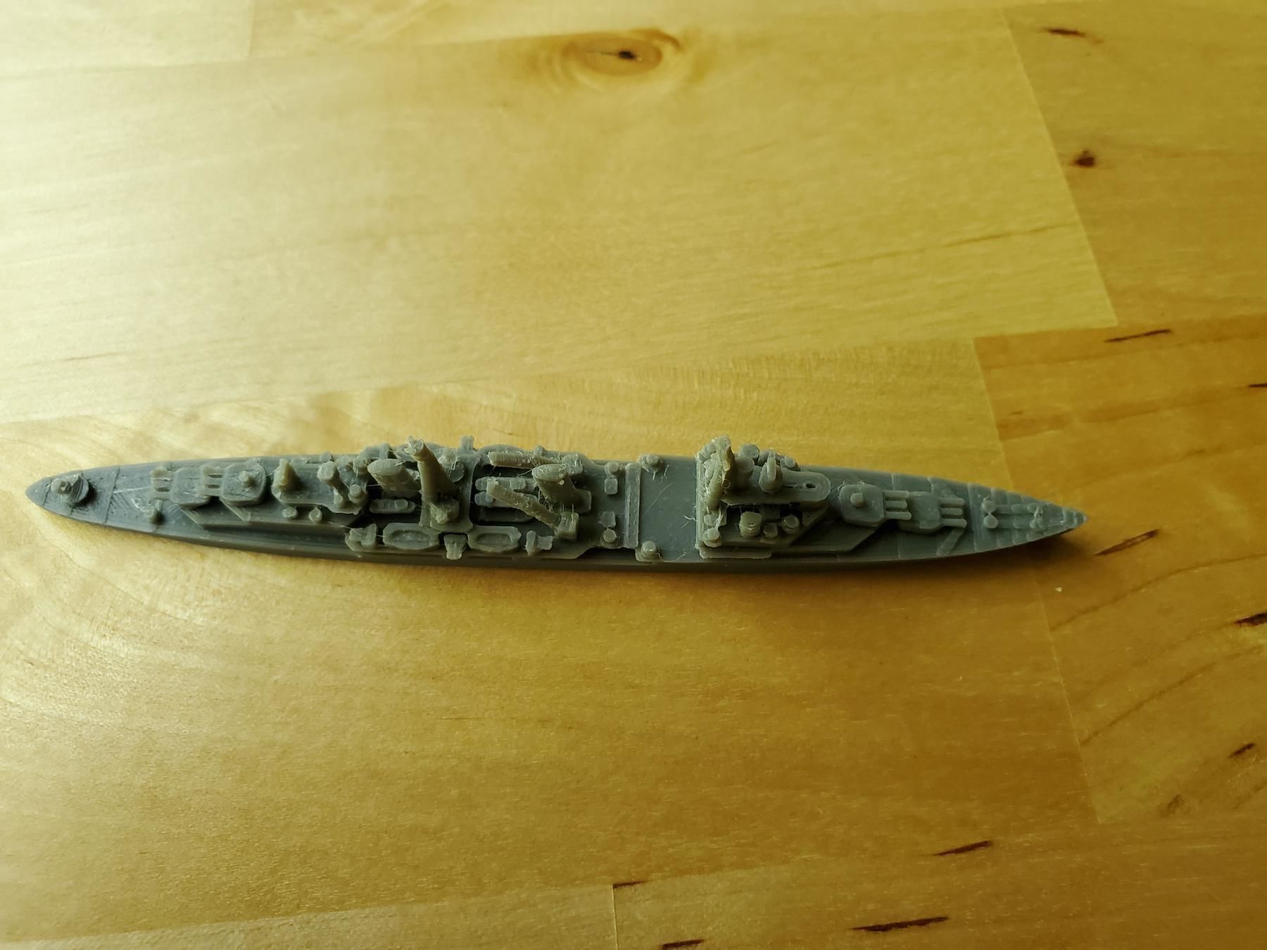 British Town Class Cruiser Warship 3D print model_9