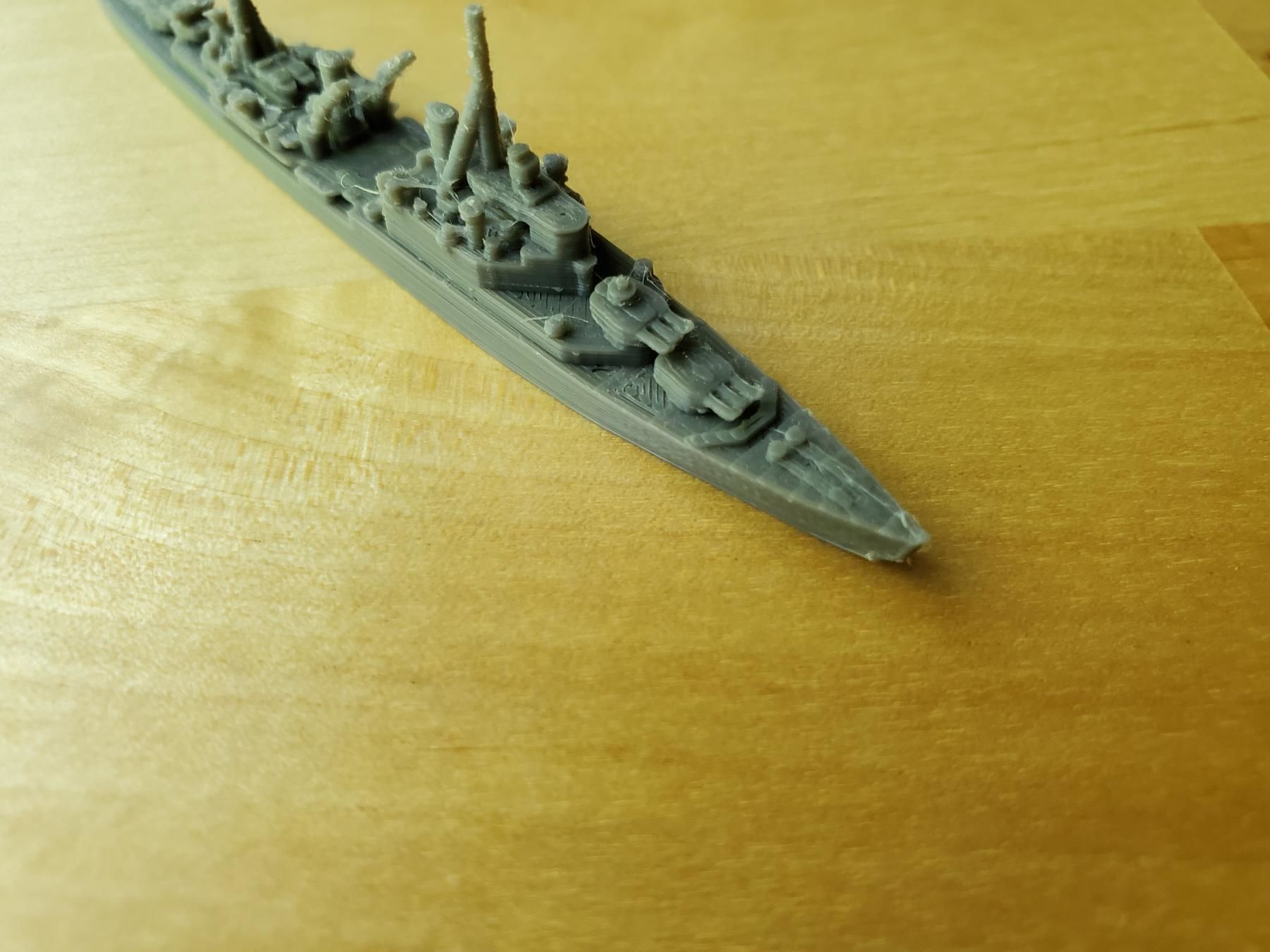 British Town Class Cruiser Warship 3D print model_21