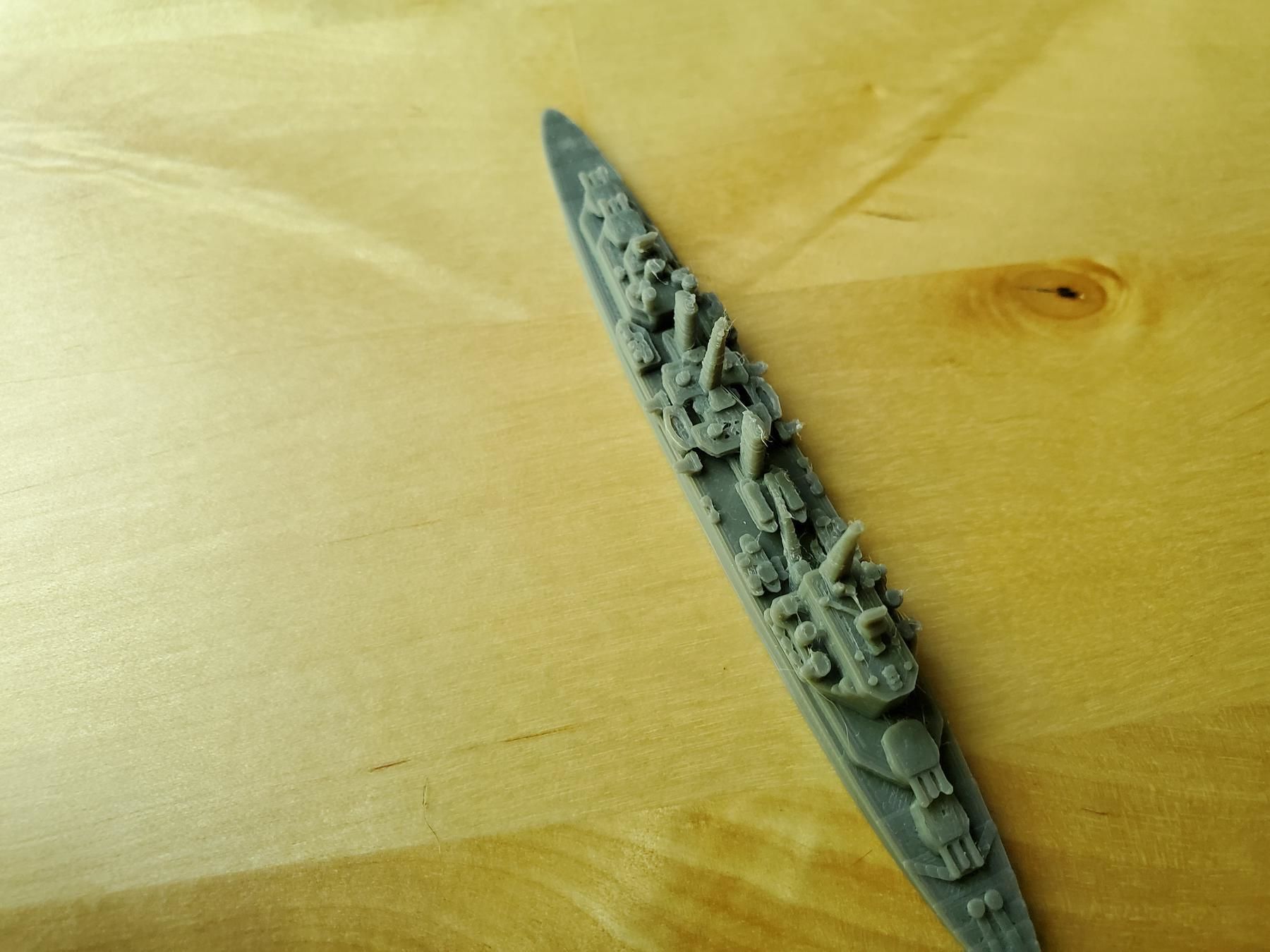 British Town Class Cruiser Warship 3D print model_19