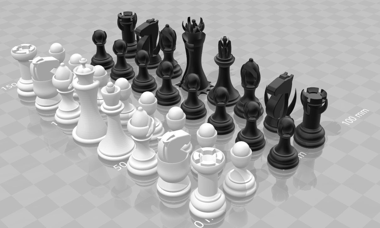  Evil Chess  3D print model_4