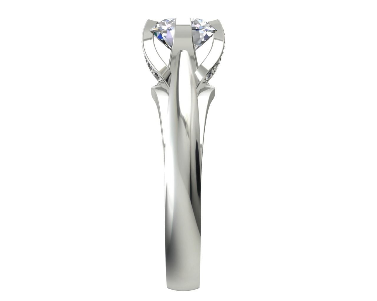 ENGAGEMENT RING STL AND 3DM FILE FOR DOWNLOAD AND PRINT - CC7 3D print model_2