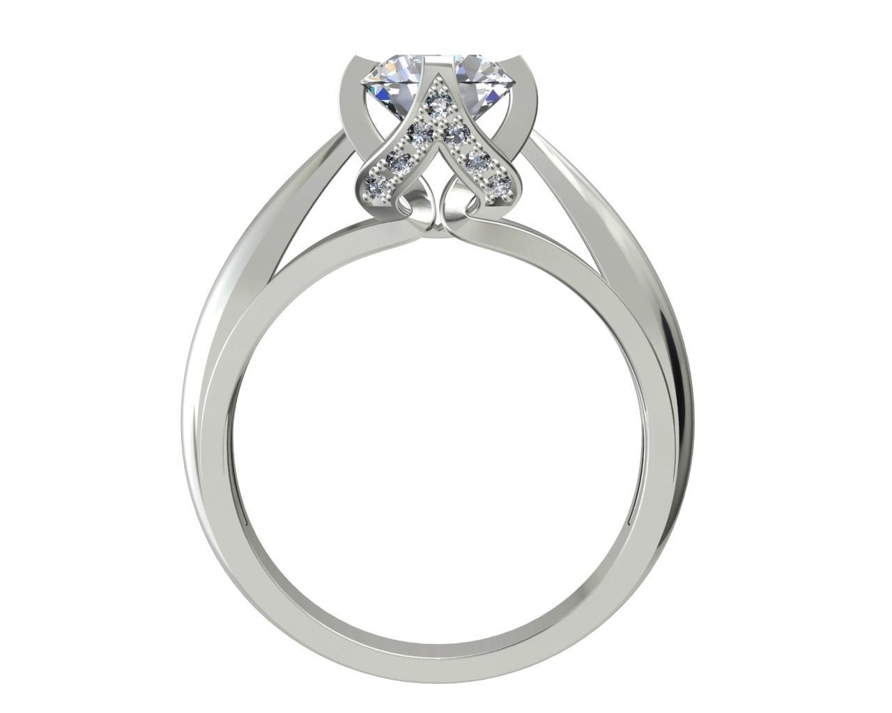 ENGAGEMENT RING STL AND 3DM FILE FOR DOWNLOAD AND PRINT - CC7 3D print model_6