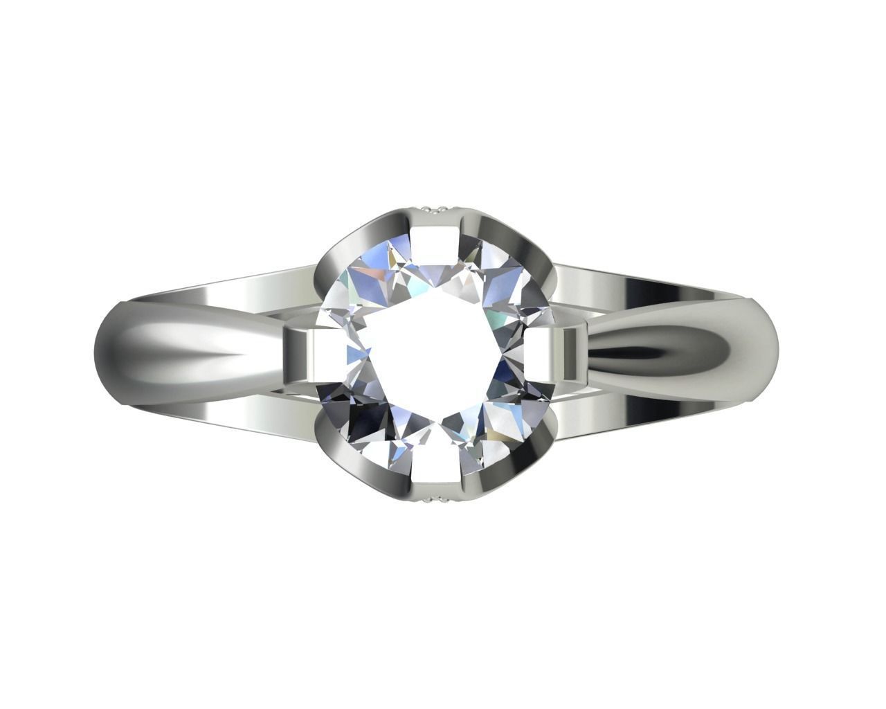 ENGAGEMENT RING STL AND 3DM FILE FOR DOWNLOAD AND PRINT - CC7 3D print model_4