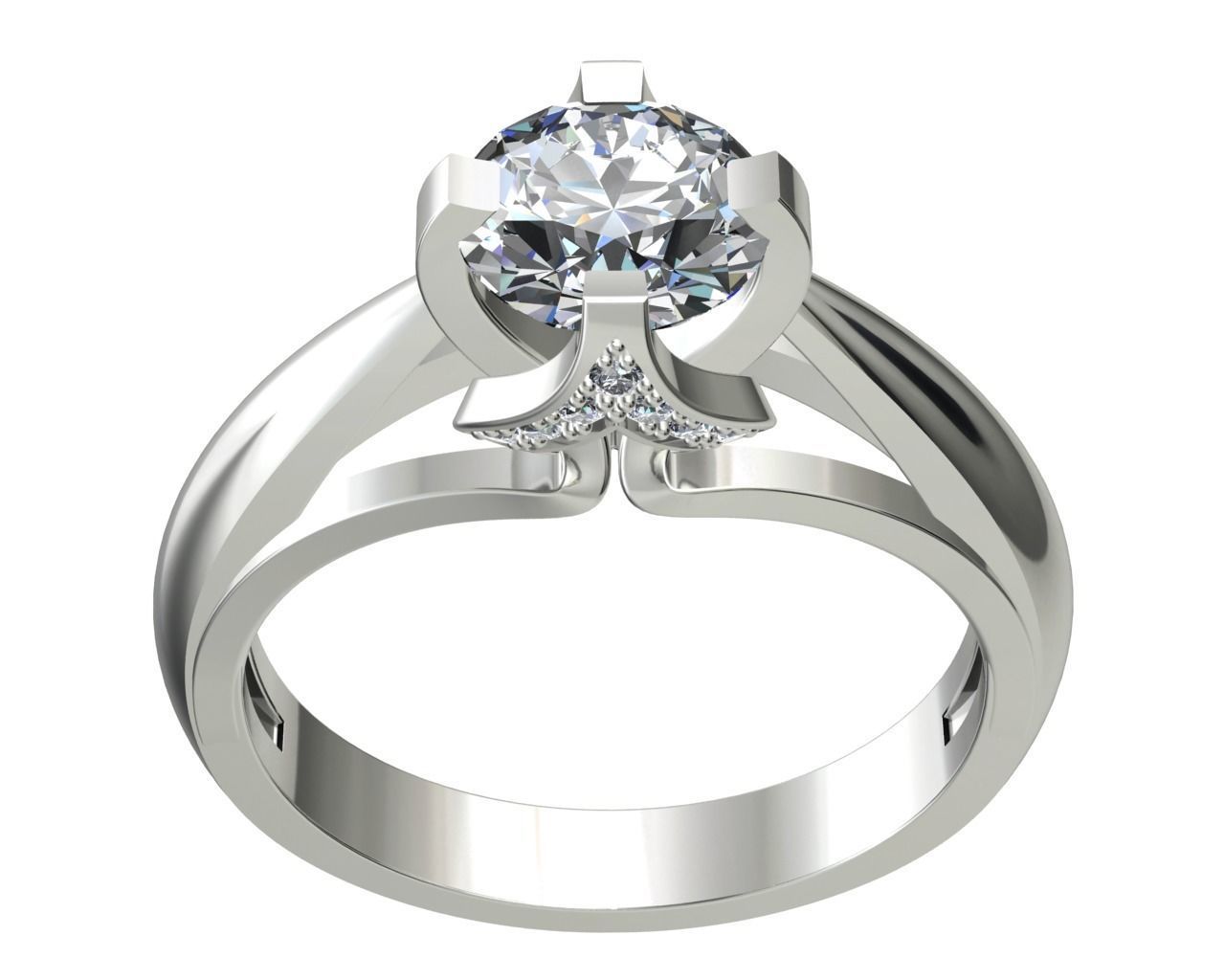 ENGAGEMENT RING STL AND 3DM FILE FOR DOWNLOAD AND PRINT - CC7 3D print model_8