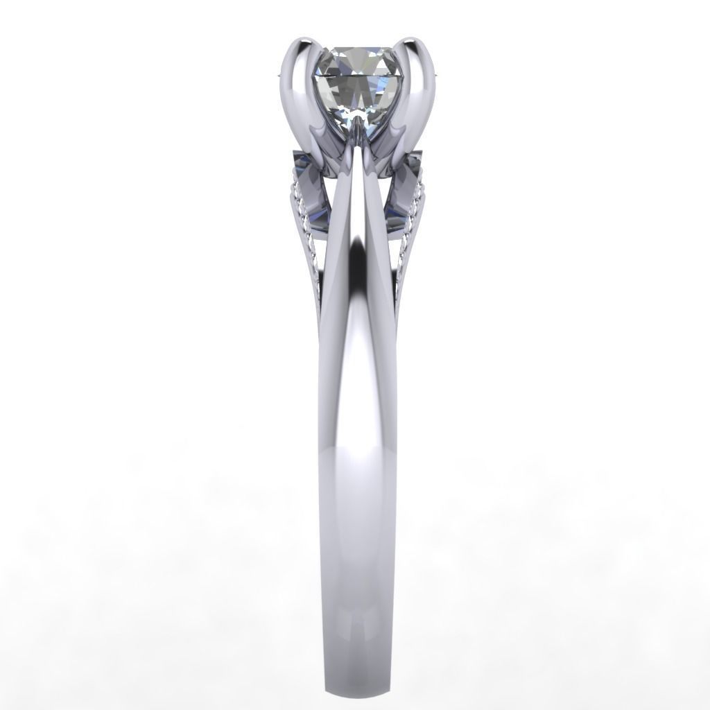 ENGAGEMENT RING STL AND 3DM FILE FOR DOWNLOAD AND PRINT - CC12 3D print model_5