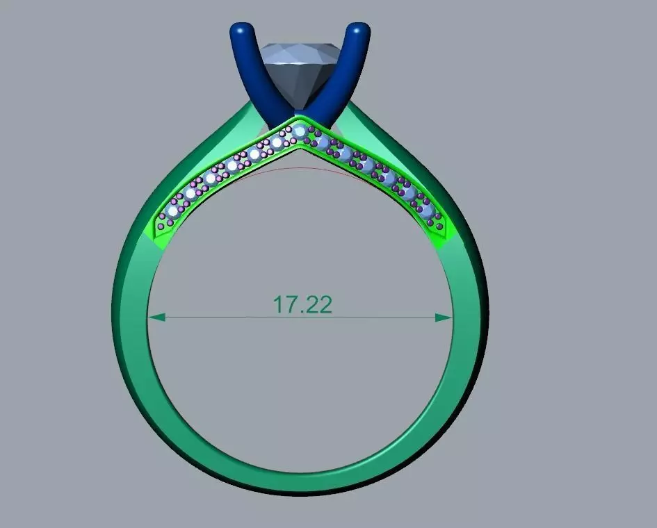 ENGAGEMENT RING STL AND 3DM FILE FOR DOWNLOAD AND PRINT - CC12 3D print model_0