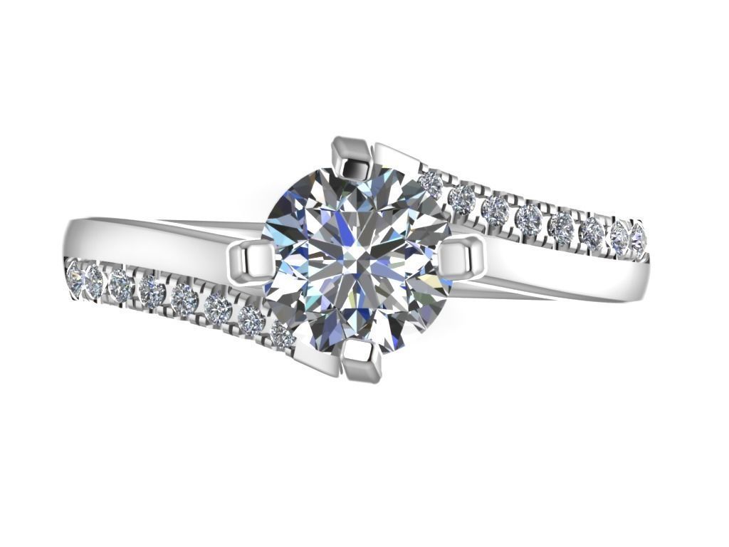 ENGAGEMENT RING STL AND 3DM FILE FOR DOWNLOAD AND PRINT - CC25 3D print model_13