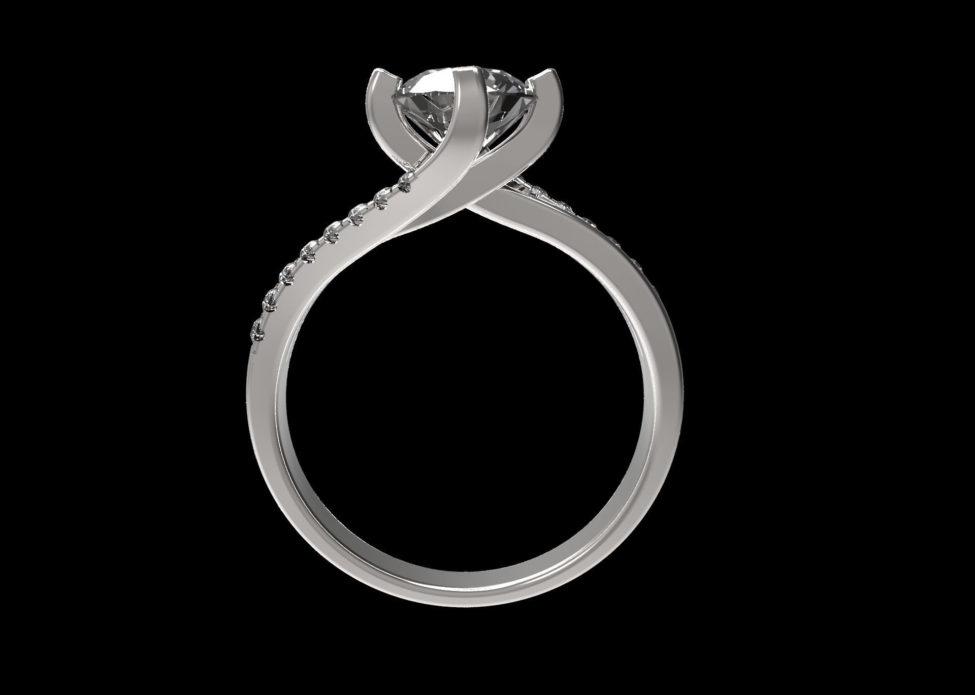 ENGAGEMENT RING STL AND 3DM FILE FOR DOWNLOAD AND PRINT - CC25 3D print model_9