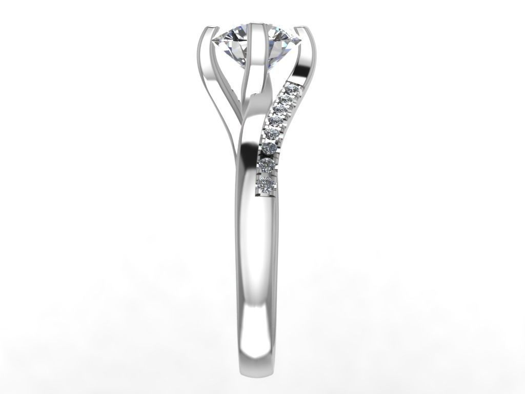 ENGAGEMENT RING STL AND 3DM FILE FOR DOWNLOAD AND PRINT - CC25 3D print model_11