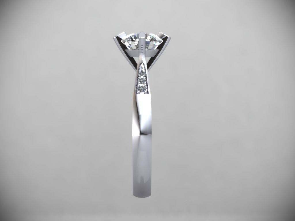 ENGAGEMENT RING STL AND 3DM FILE FOR DOWNLOAD AND PRINT - CC27 3D print model_3
