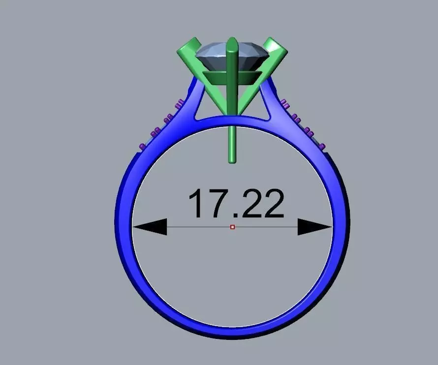 ENGAGEMENT RING STL AND 3DM FILE FOR DOWNLOAD AND PRINT - CC27 3D print model_0