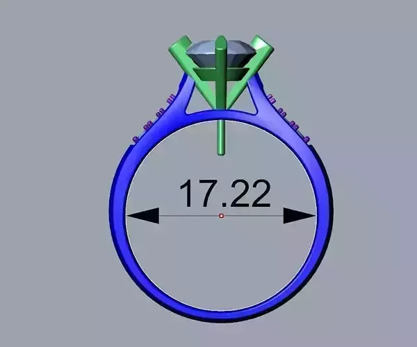 ENGAGEMENT RING STL AND 3DM FILE FOR DOWNLOAD AND PRINT - CC27 3D print model