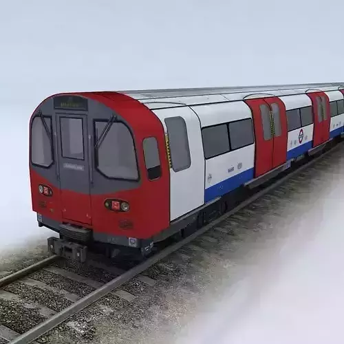LONDON TUBE STOCK 1995 Low-poly 3D model