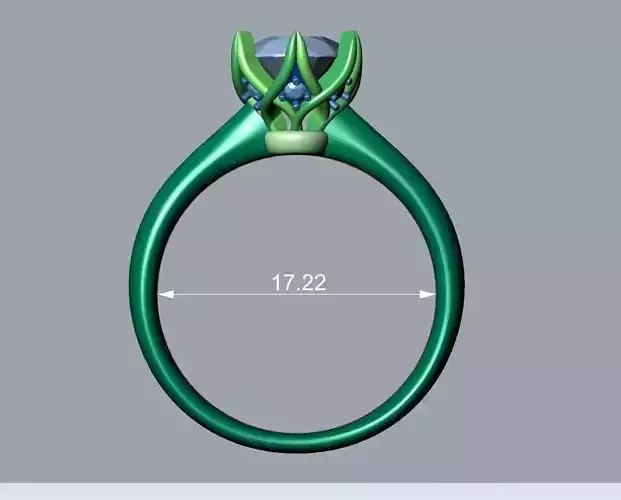 ENGAGEMENT RING STL AND 3DM FILE FOR DOWNLOAD AND PRINT - CC38  3D print model