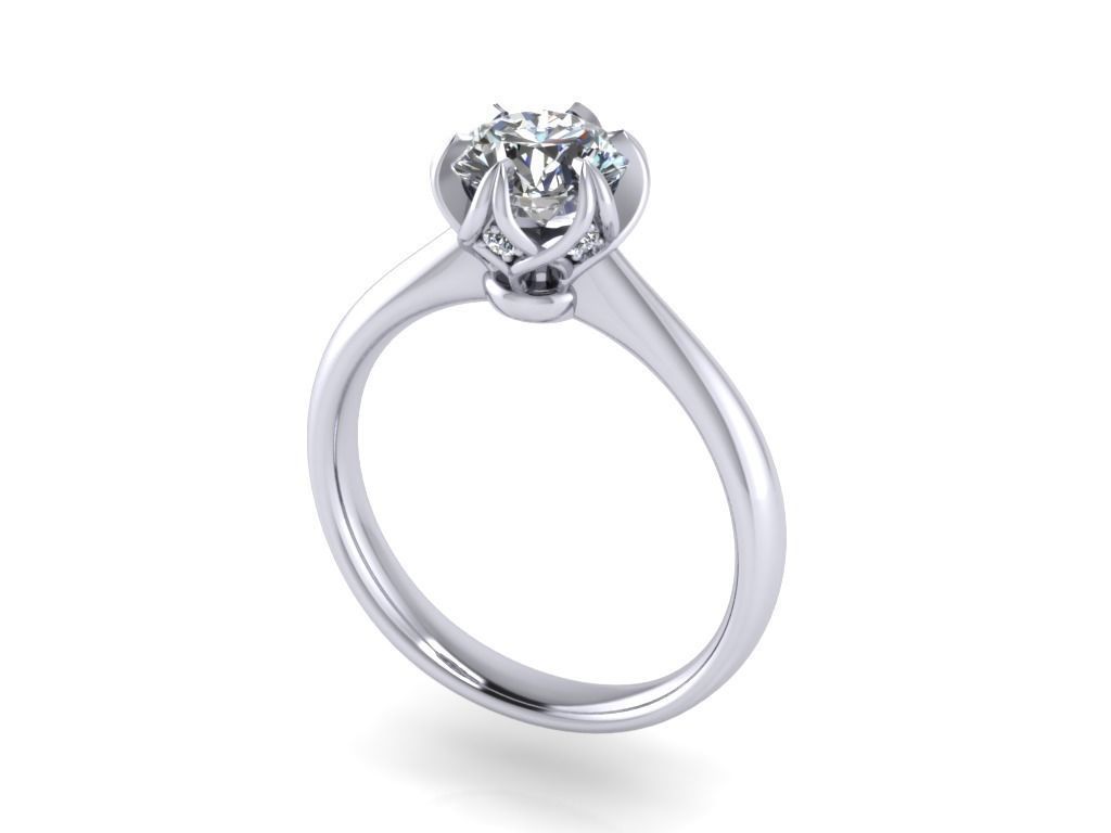 ENGAGEMENT RING STL AND 3DM FILE FOR DOWNLOAD AND PRINT - CC38  3D print model_5