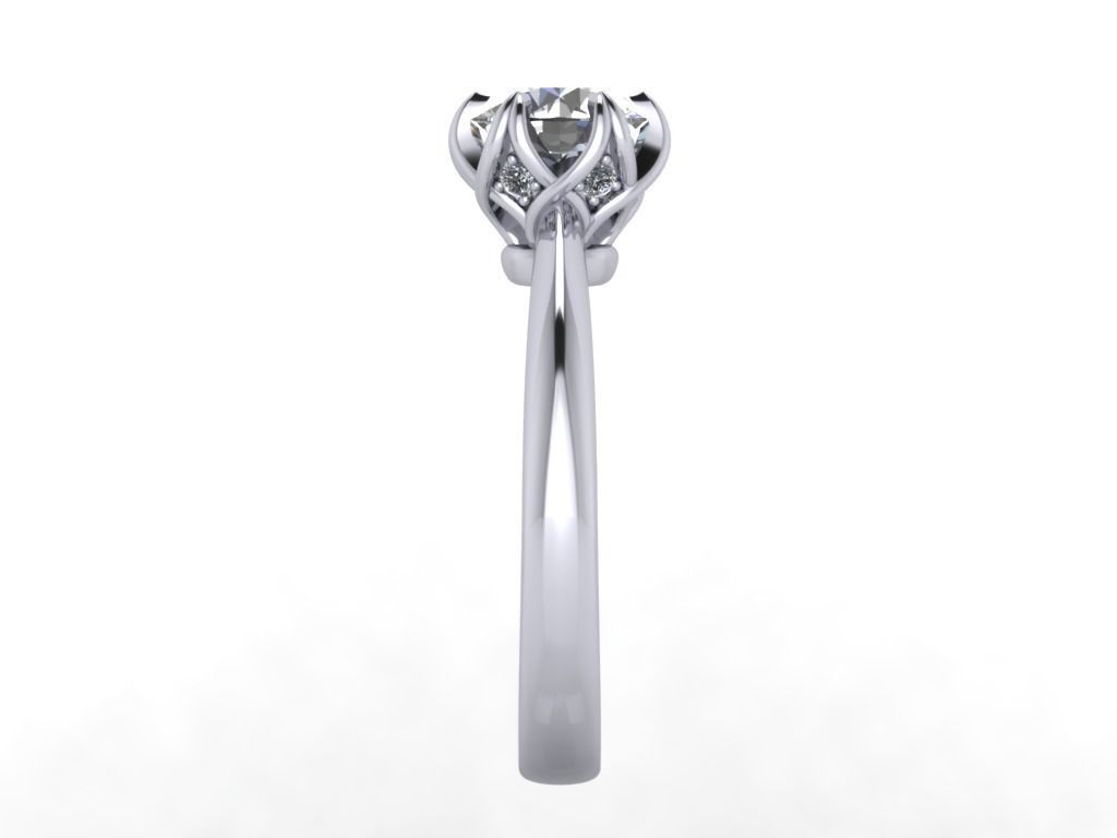ENGAGEMENT RING STL AND 3DM FILE FOR DOWNLOAD AND PRINT - CC38  3D print model_9