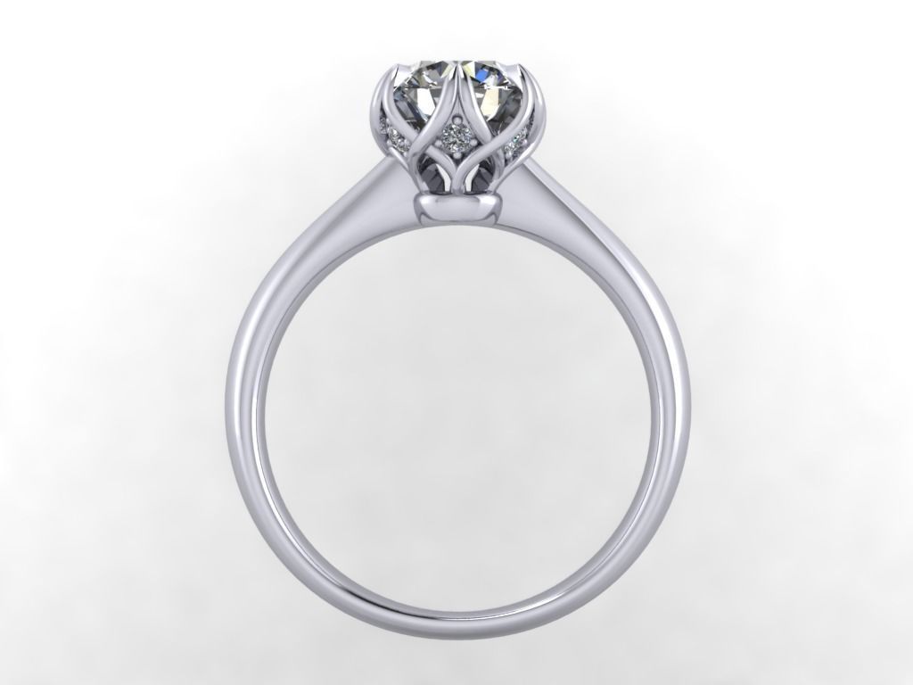 ENGAGEMENT RING STL AND 3DM FILE FOR DOWNLOAD AND PRINT - CC38  3D print model_3