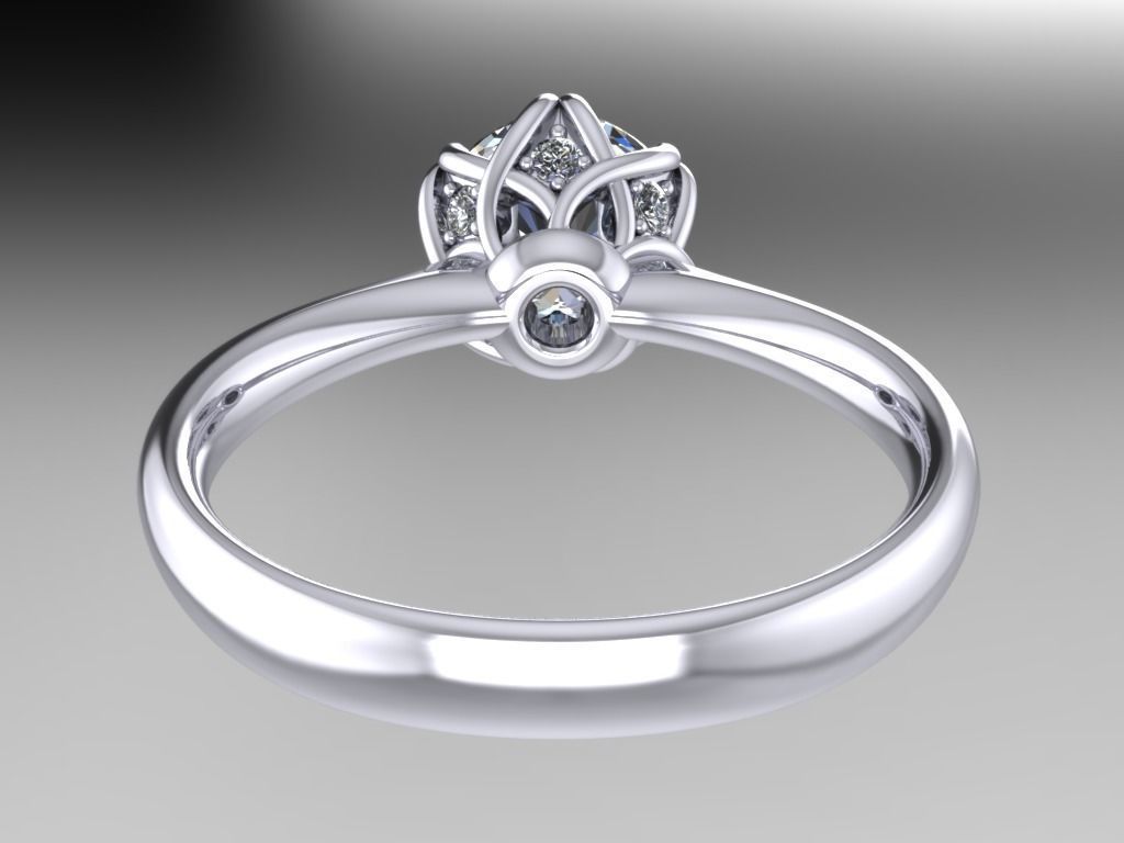 ENGAGEMENT RING STL AND 3DM FILE FOR DOWNLOAD AND PRINT - CC38  3D print model_10