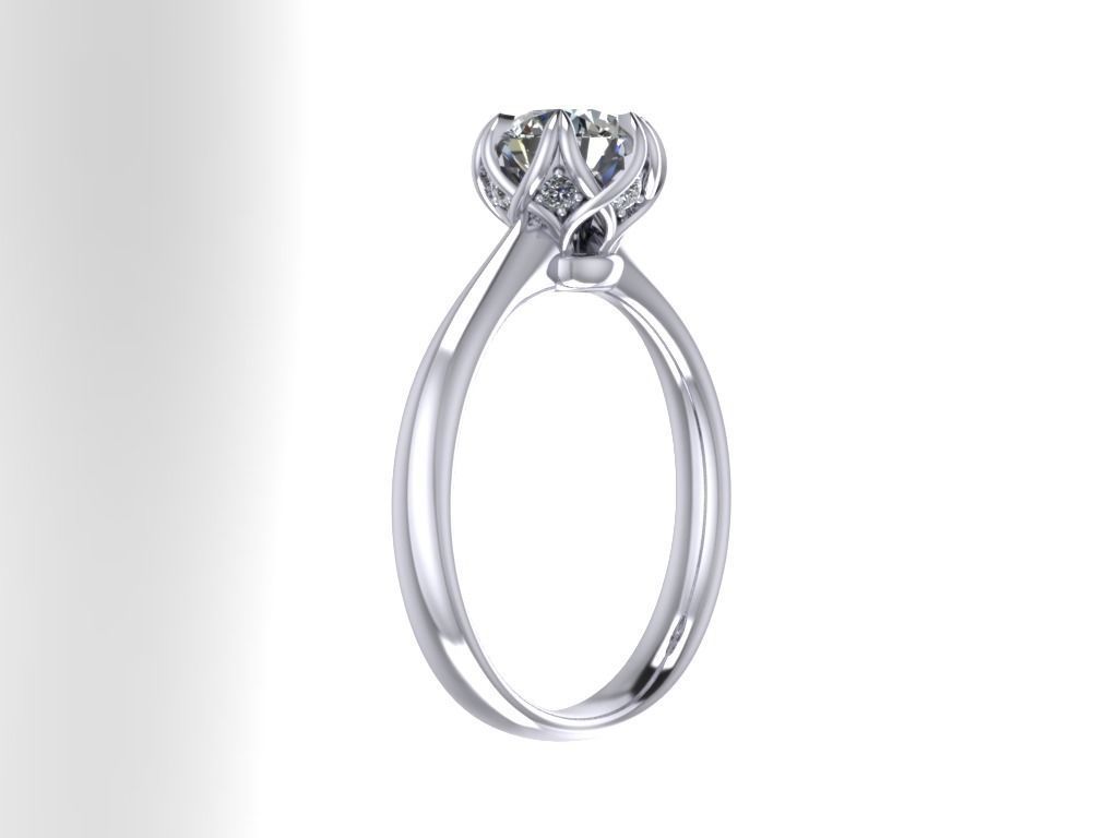 ENGAGEMENT RING STL AND 3DM FILE FOR DOWNLOAD AND PRINT - CC38  3D print model_7