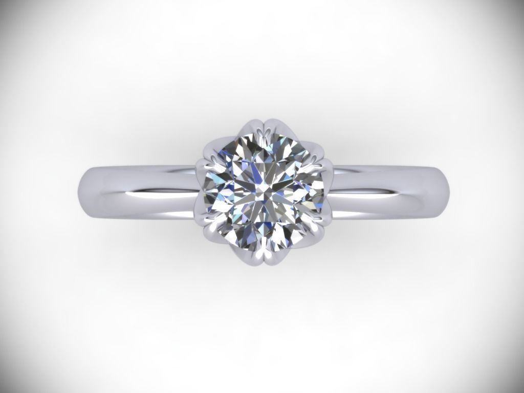 ENGAGEMENT RING STL AND 3DM FILE FOR DOWNLOAD AND PRINT - CC38  3D print model_2